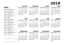 Editable Calendar 2018 For Mac